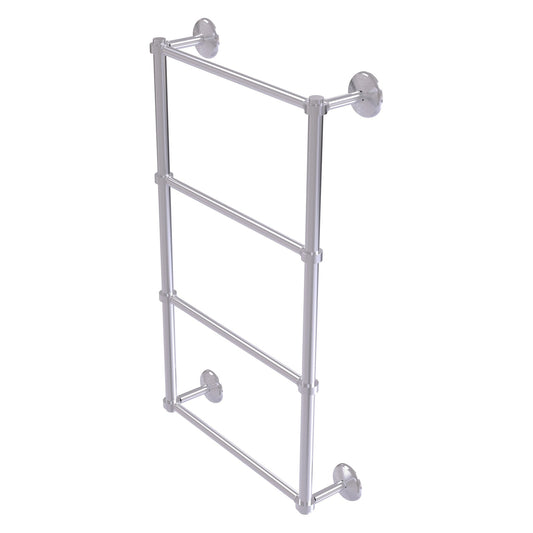 Allied Brass Monte Carlo 36" x 5.2" Satin Chrome Solid Brass 4-Tier Ladder Towel Bar