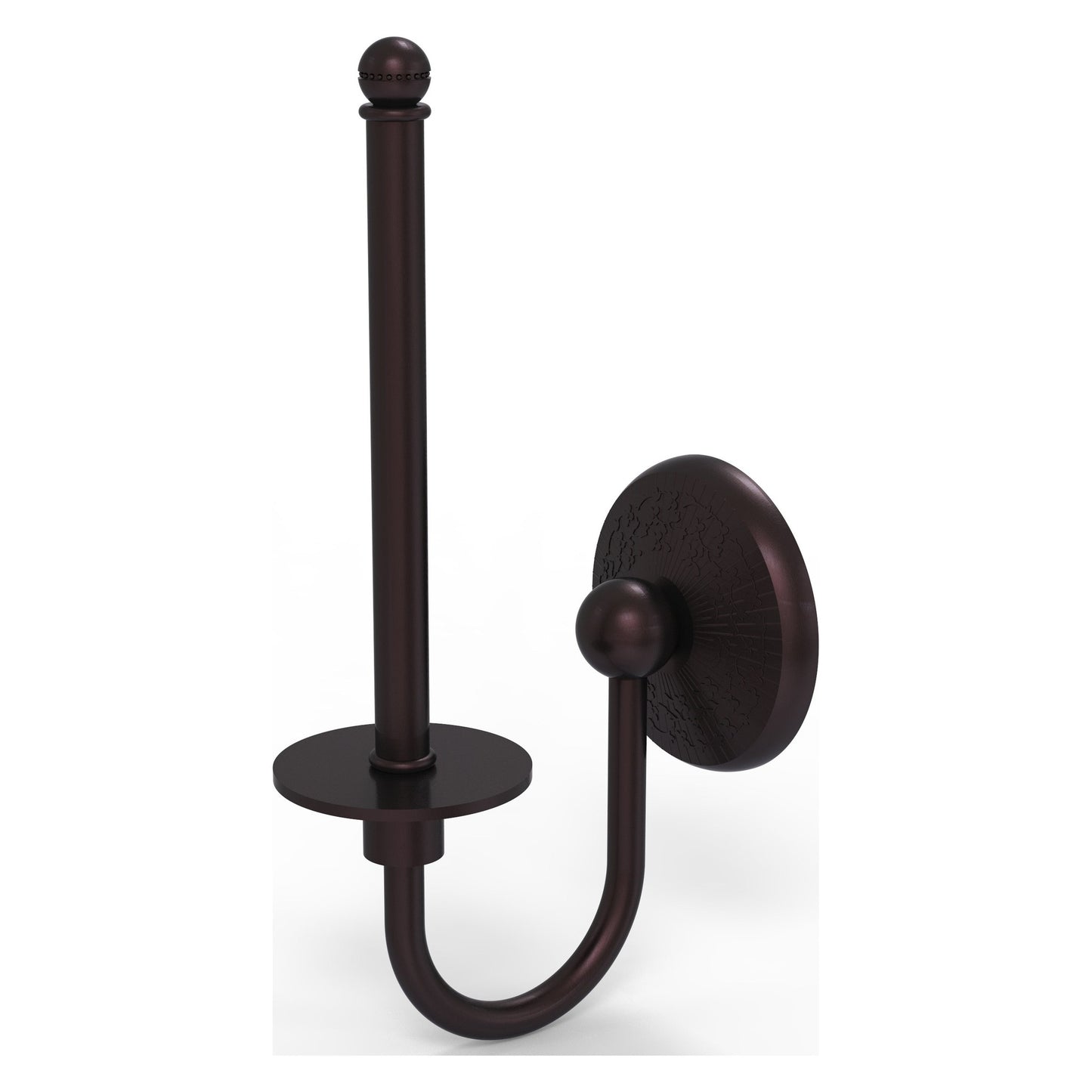 Allied Brass Monte Carlo 5.4" x 2.75" Antique Bronze Solid Brass Upright Toilet Tissue Holder