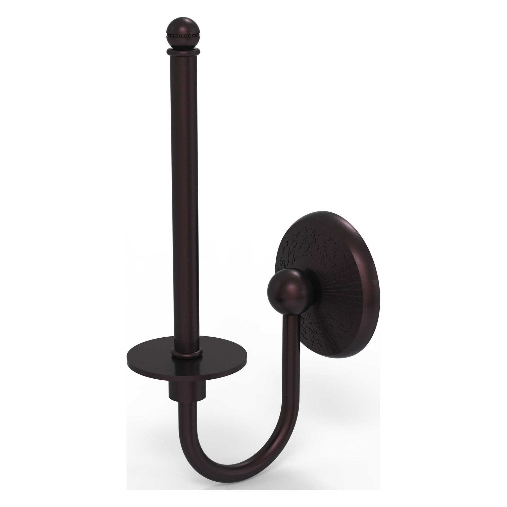 Allied Brass Monte Carlo 5.4" x 2.75" Antique Bronze Solid Brass Upright Toilet Tissue Holder