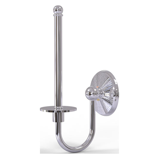Allied Brass Monte Carlo 5.4" x 2.75" Polished Chrome Solid Brass Upright Toilet Tissue Holder