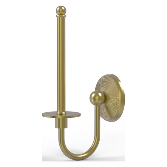 Allied Brass Monte Carlo 5.4" x 2.75" Satin Brass Solid Brass Upright Toilet Tissue Holder