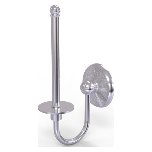 Allied Brass Monte Carlo 5.4" x 2.75" Satin Chrome Solid Brass Upright Toilet Tissue Holder