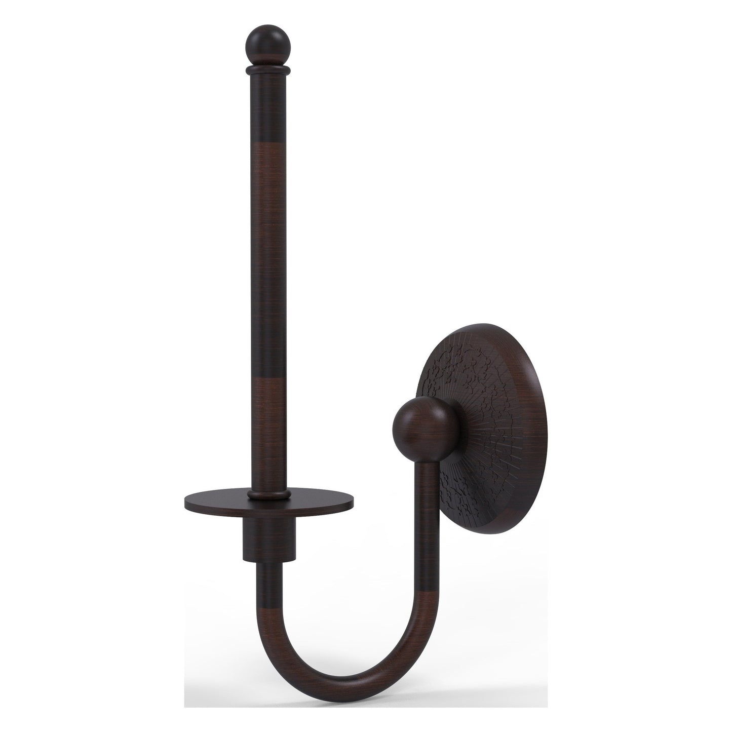 Allied Brass Monte Carlo 5.4" x 2.75" Venetian Bronze Solid Brass Upright Toilet Tissue Holder