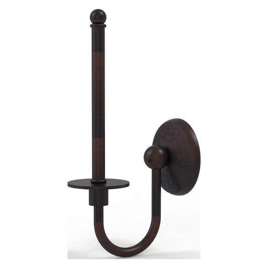 Allied Brass Monte Carlo 5.4" x 2.75" Venetian Bronze Solid Brass Upright Toilet Tissue Holder