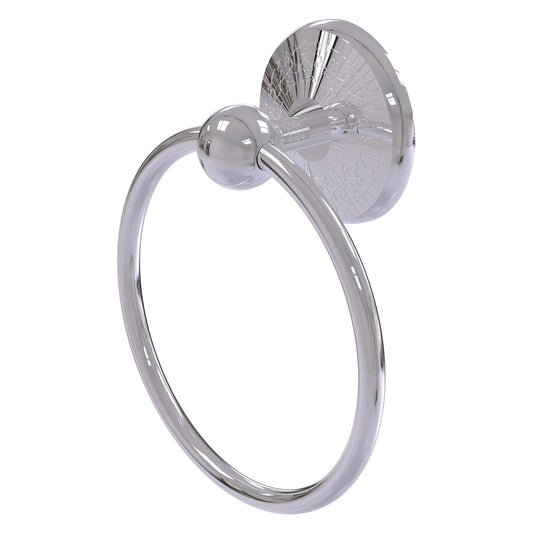 Allied Brass Monte Carlo 6" x 6" Polished Chrome Solid Brass Towel Ring