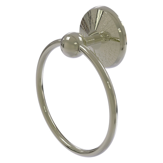 Allied Brass Monte Carlo 6" x 6" Polished Nickel Solid Brass Towel Ring
