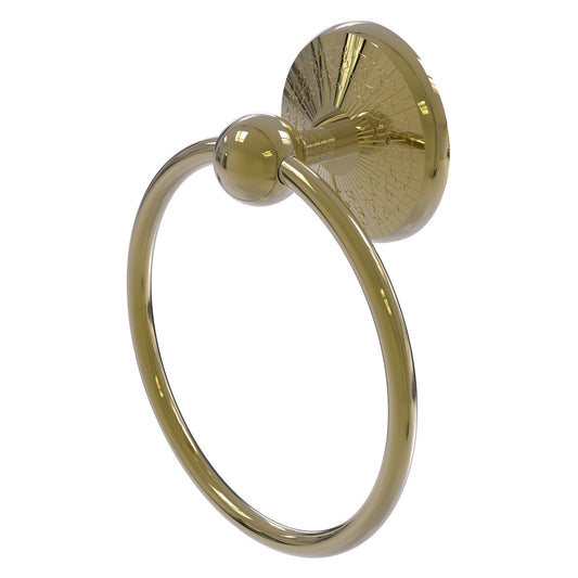 Allied Brass Monte Carlo 6" x 6" Unlacquered Brass Solid Brass Towel Ring