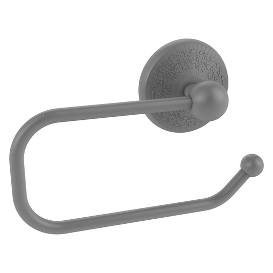 Allied Brass Monte Carlo 8" x 7" Matte Gray Solid Brass European Style Toilet Tissue Holder