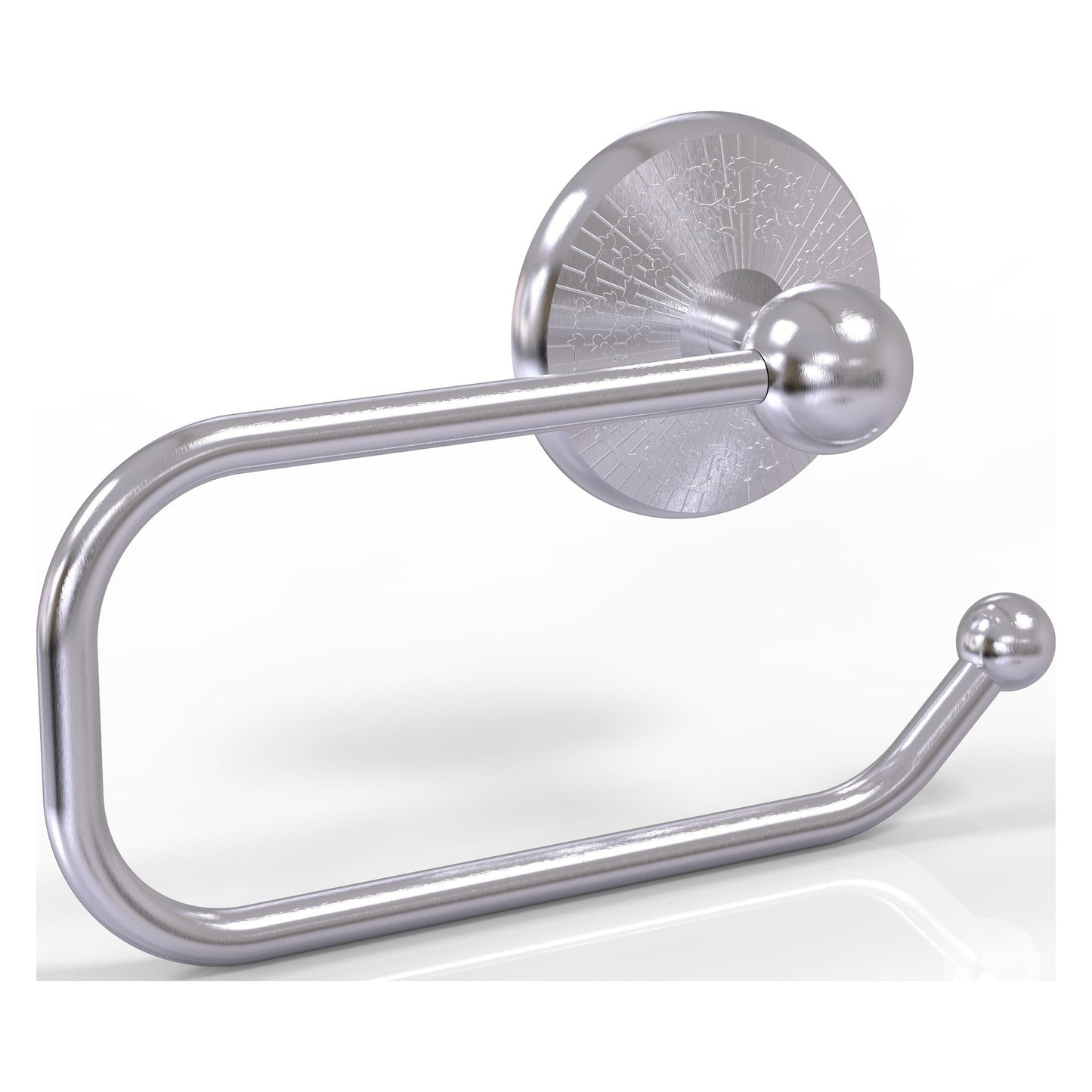 Allied Brass Monte Carlo 8" x 7" Satin Chrome Solid Brass European Style Toilet Tissue Holder
