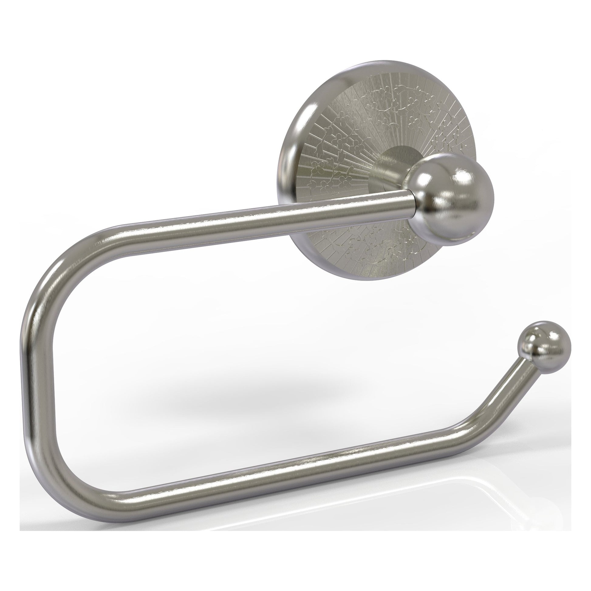 Allied Brass Monte Carlo 8" x 7" Satin Nickel Solid Brass European Style Toilet Tissue Holder