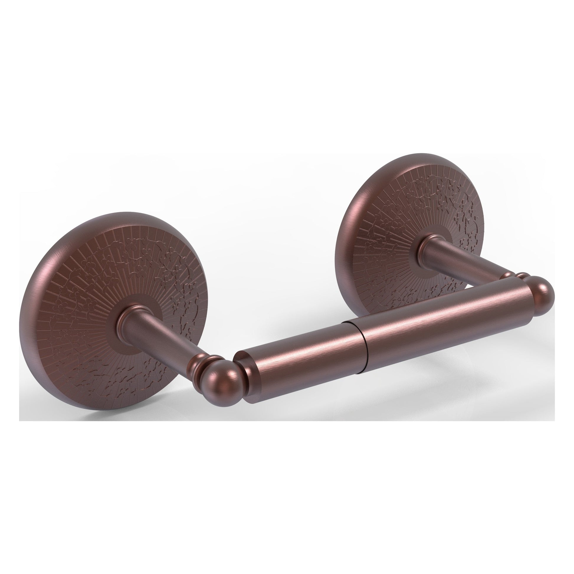 Allied Brass Monte Carlo 8.9" x 5" Antique Copper Solid Brass 2-Post Toilet Tissue Holder