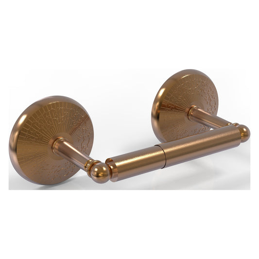 Allied Brass Monte Carlo 8.9" x 5" Brushed Bronze Solid Brass 2-Post Toilet Tissue Holder
