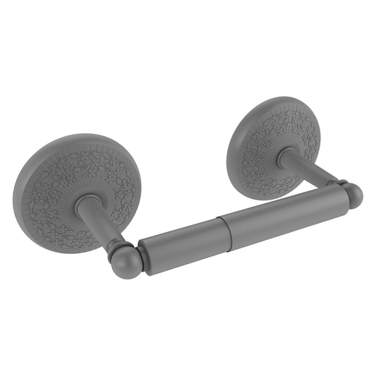 Allied Brass Monte Carlo 8.9" x 5" Matte Gray Solid Brass 2-Post Toilet Tissue Holder