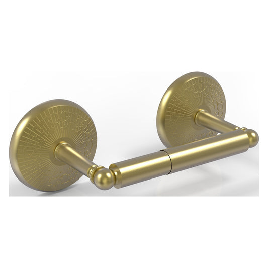 Allied Brass Monte Carlo 8.9" x 5" Satin Brass Solid Brass 2-Post Toilet Tissue Holder
