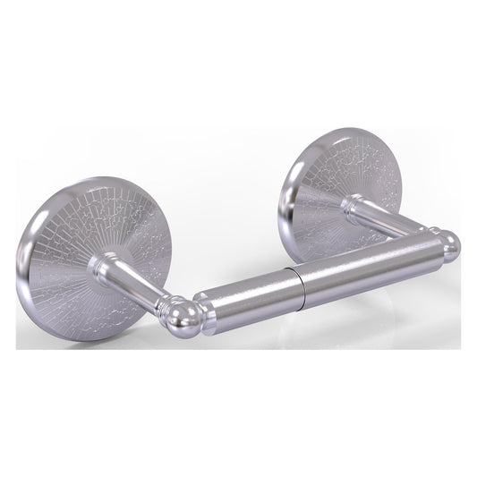 Allied Brass Monte Carlo 8.9" x 5" Satin Chrome Solid Brass 2-Post Toilet Tissue Holder
