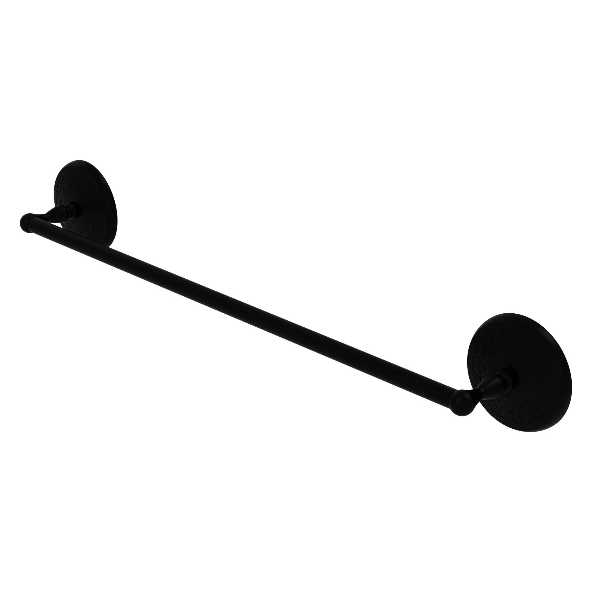 Allied Brass Monte Carlo MC-31/18 18" x 21" Matte Black Solid Brass Towel Bar