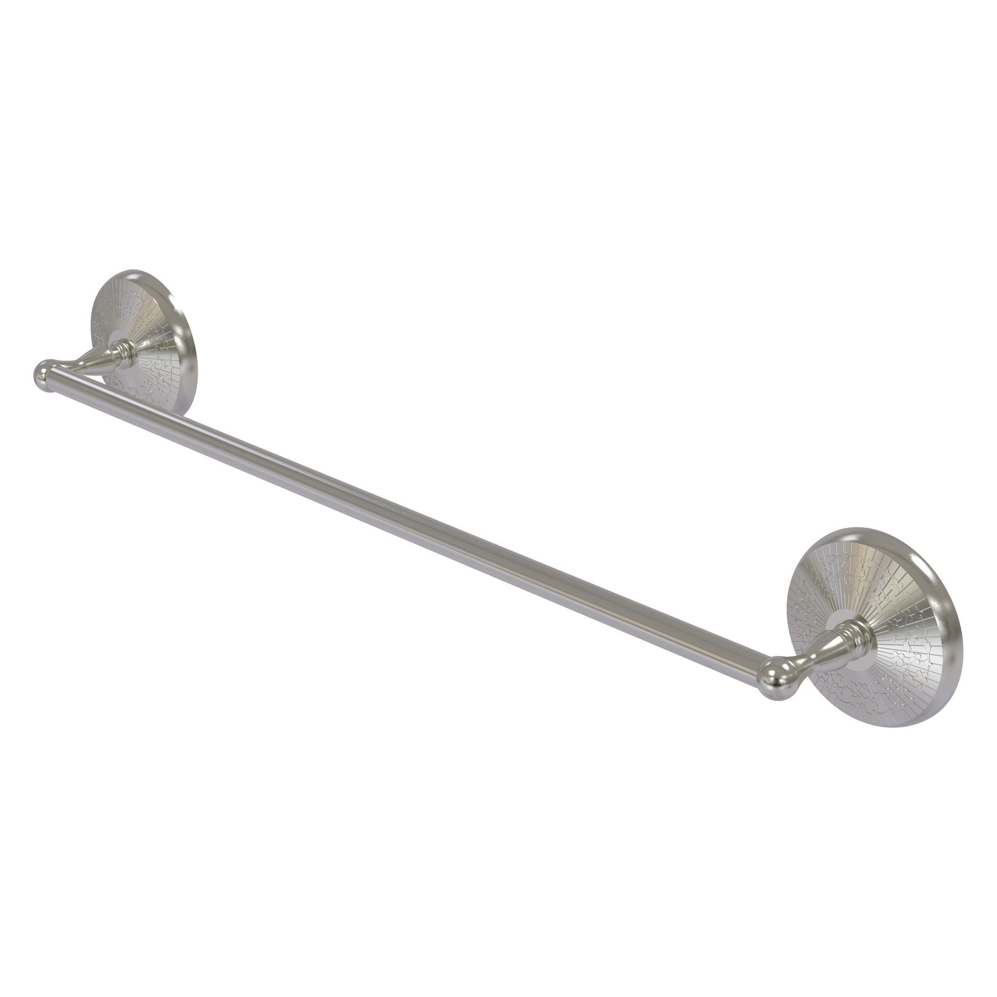 Allied Brass Monte Carlo MC-31/18 18" x 21" Satin Nickel Solid Brass Towel Bar