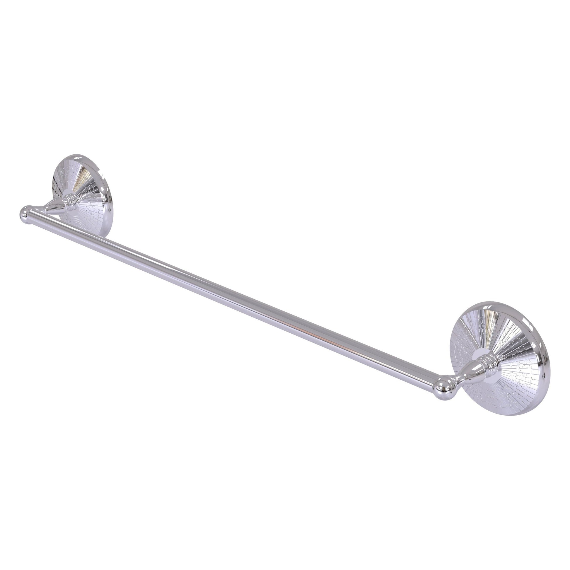 Allied Brass Monte Carlo MC-31/24 24" x 27" Polished Chrome Solid Brass Towel Bar