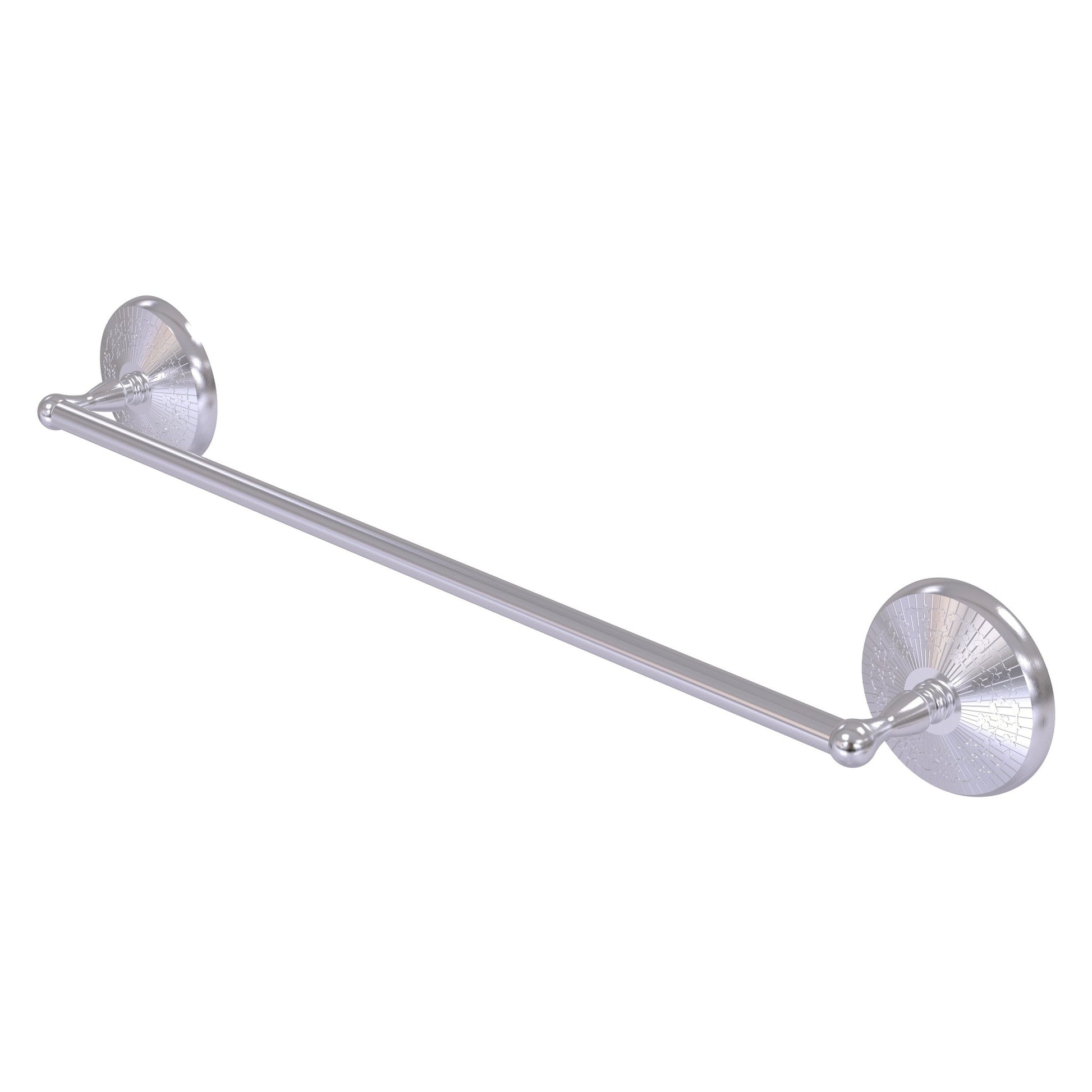 Allied Brass Monte Carlo MC-31/24 24" x 27" Satin Chrome Solid Brass Towel Bar
