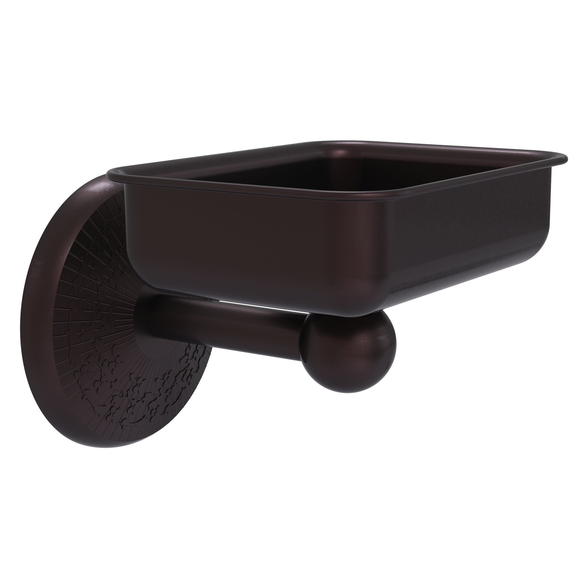 Allied Brass Monte Carlo MC-32 4.5" x 3.5" Antique Bronze Solid Brass Wall-Mounted Soap Dish
