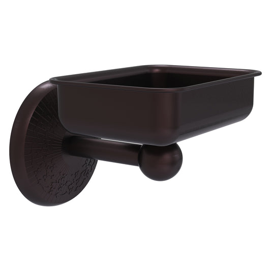 Allied Brass Monte Carlo MC-32 4.5" x 3.5" Antique Bronze Solid Brass Wall-Mounted Soap Dish
