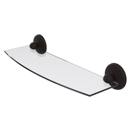 Allied Brass Monte Carlo MC-33/18 18" x 5" Oil Rubbed Bronze Solid Brass Glass Shelf
