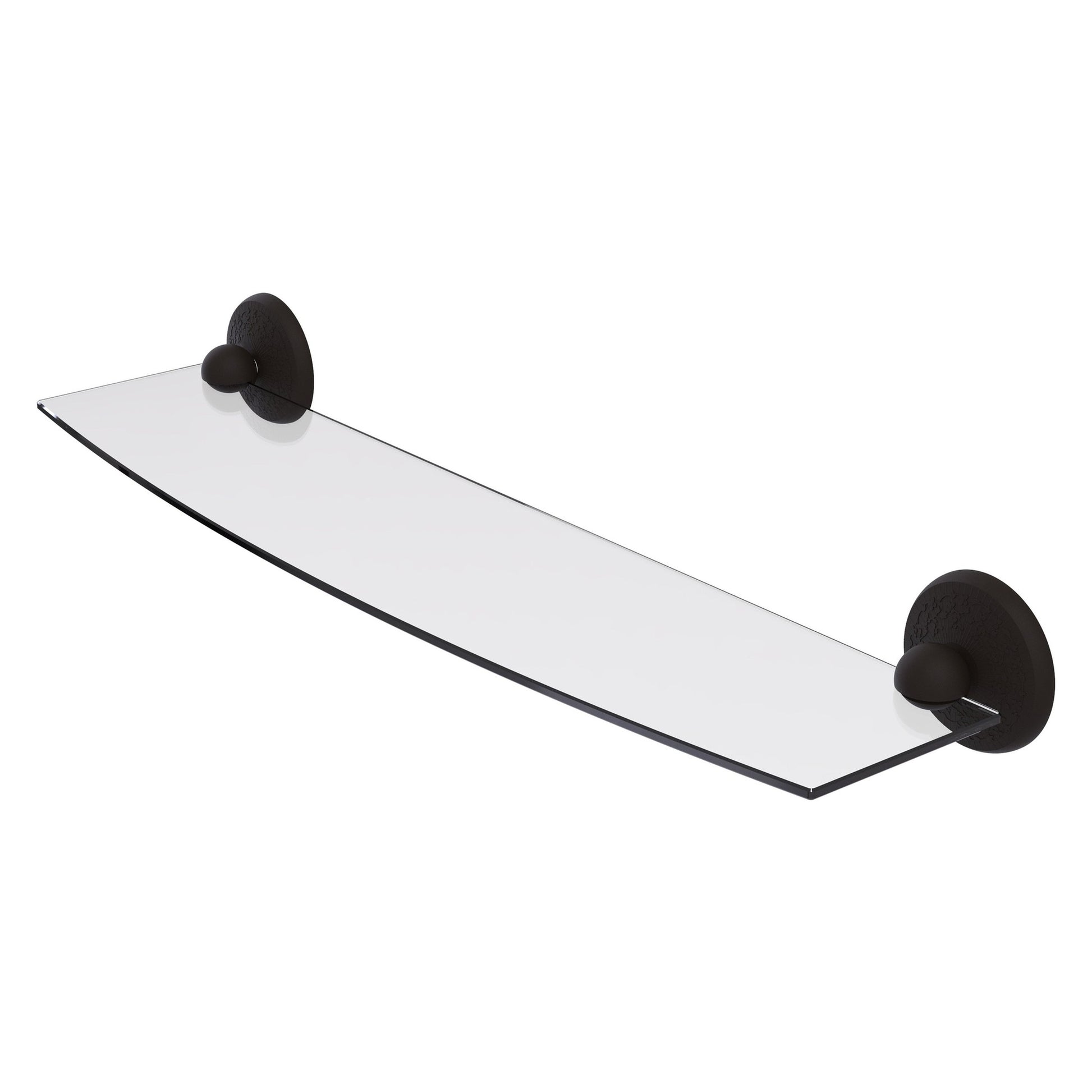 Allied Brass Monte Carlo MC-33/24 24" x 5" Oil Rubbed Bronze Solid Brass Glass Shelf