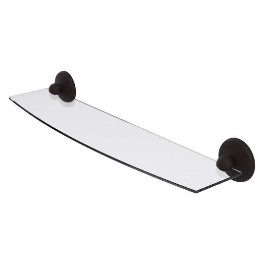 Allied Brass Monte Carlo MC-33/24 24" x 5" Oil Rubbed Bronze Solid Brass Glass Shelf