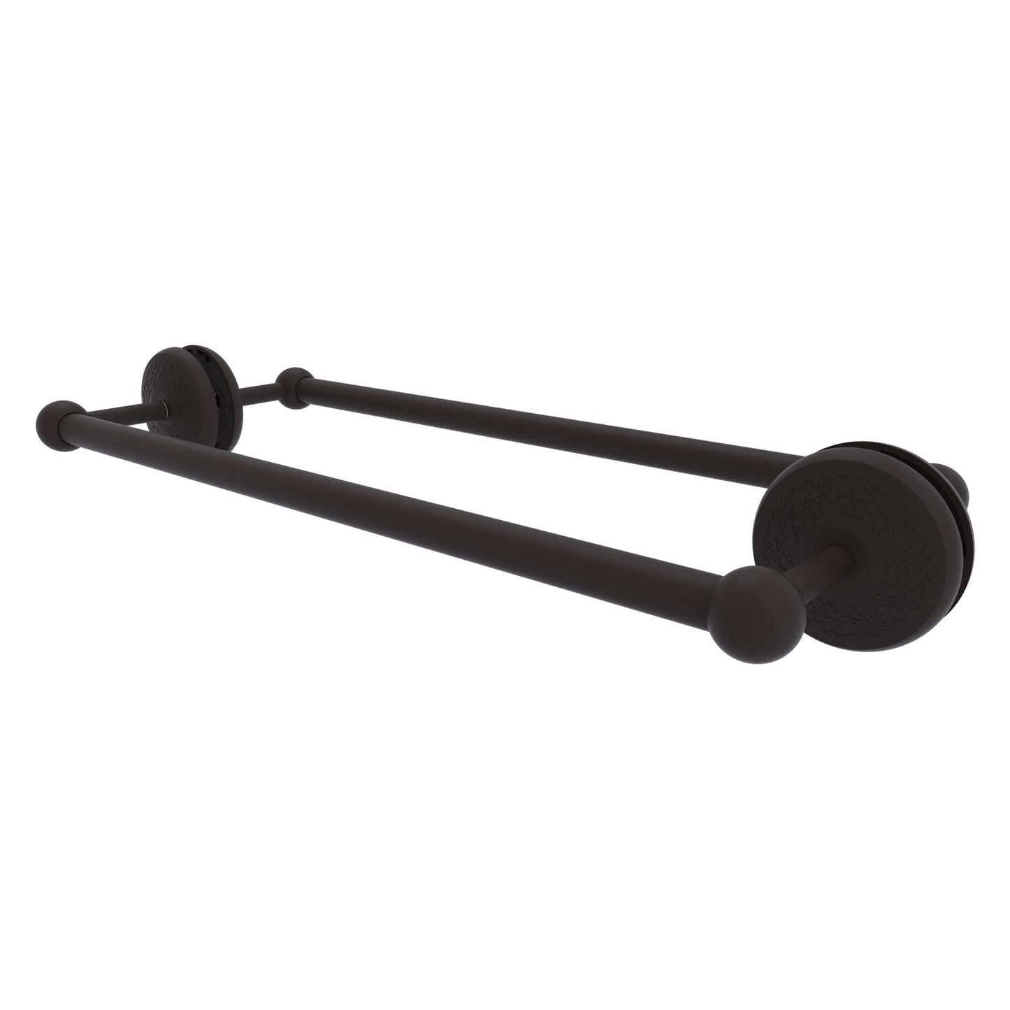 Allied Brass Monte Carlo MC-41-BB-18 21" x 7.8" Oil Rubbed Bronze Solid Brass Back-to-Back Shower Door Towel Bar