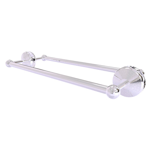 Allied Brass Monte Carlo MC-41-BB-18 21" x 7.8" Polished Chrome Solid Brass Back-to-Back Shower Door Towel Bar