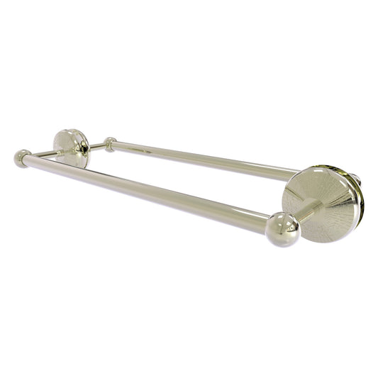 Allied Brass Monte Carlo MC-41-BB-18 21" x 7.8" Polished Nickel Solid Brass Back-to-Back Shower Door Towel Bar