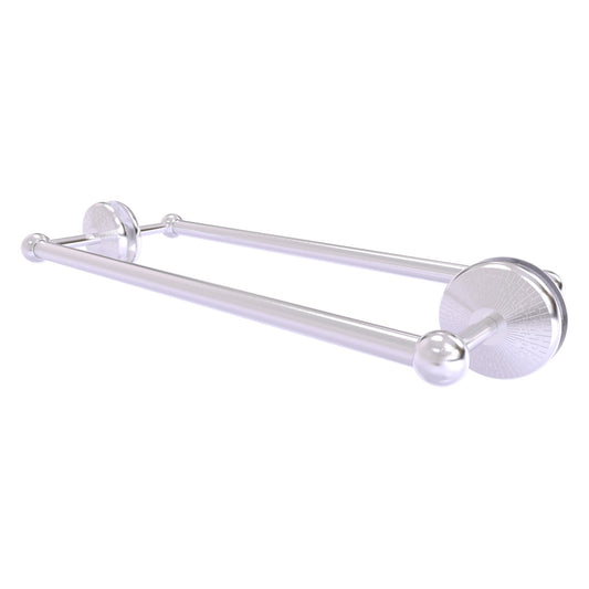 Allied Brass Monte Carlo MC-41-BB-18 21" x 7.8" Satin Chrome Solid Brass Back-to-Back Shower Door Towel Bar