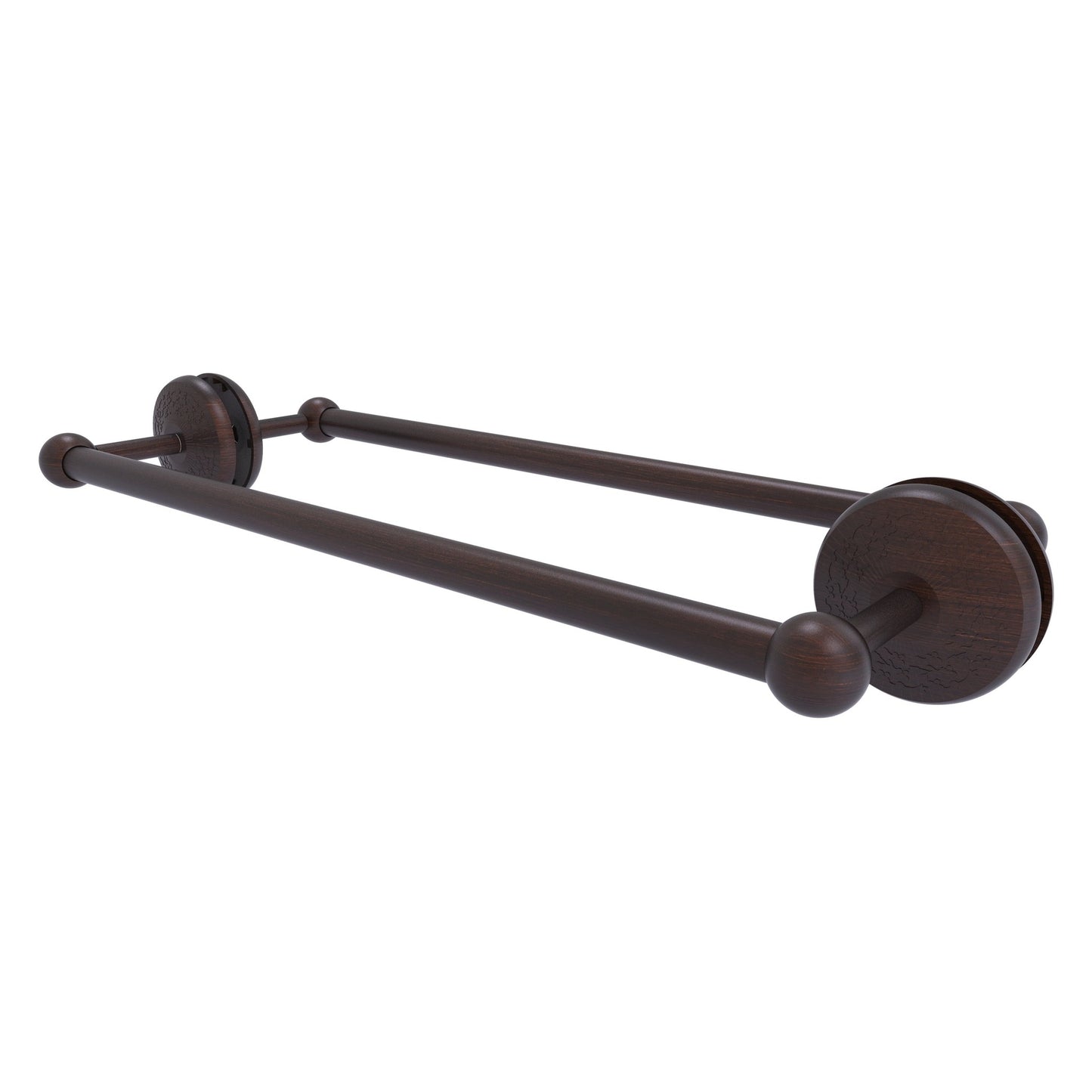 Allied Brass Monte Carlo MC-41-BB-18 21" x 7.8" Venetian Bronze Solid Brass Back-to-Back Shower Door Towel Bar