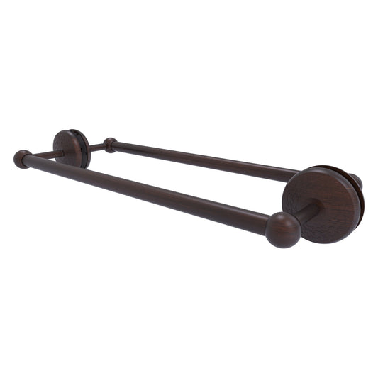 Allied Brass Monte Carlo MC-41-BB-18 21" x 7.8" Venetian Bronze Solid Brass Back-to-Back Shower Door Towel Bar