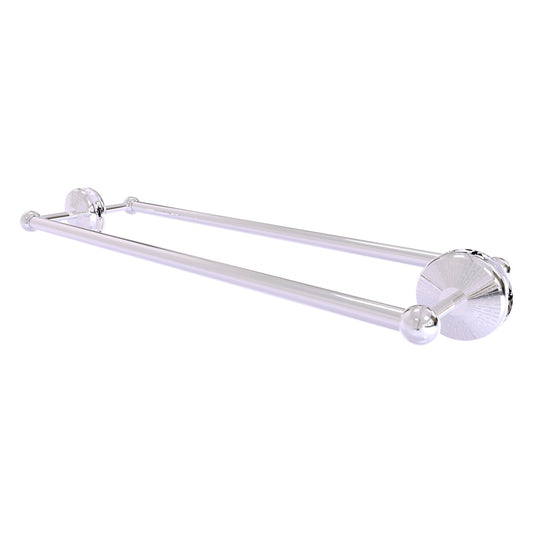 Allied Brass Monte Carlo MC-41-BB-24 27" x 7.8" Polished Chrome Solid Brass Back-to-Back Shower Door Towel Bar