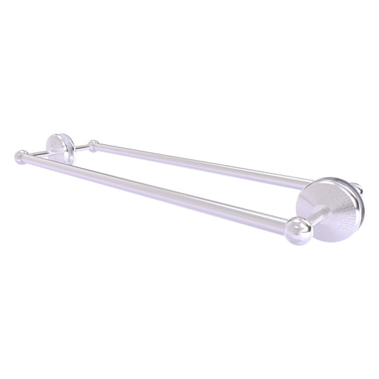 Allied Brass Monte Carlo MC-41-BB-24 27" x 7.8" Satin Chrome Solid Brass Back-to-Back Shower Door Towel Bar