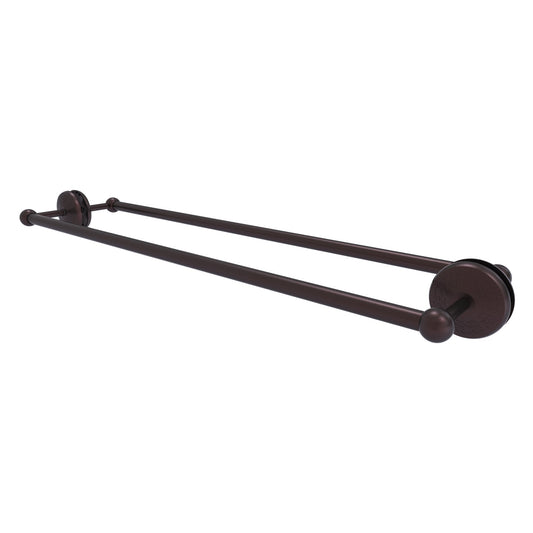 Allied Brass Monte Carlo MC-41-BB-30 33" x 7.8" Antique Bronze Solid Brass Back-to-Back Shower Door Towel Bar