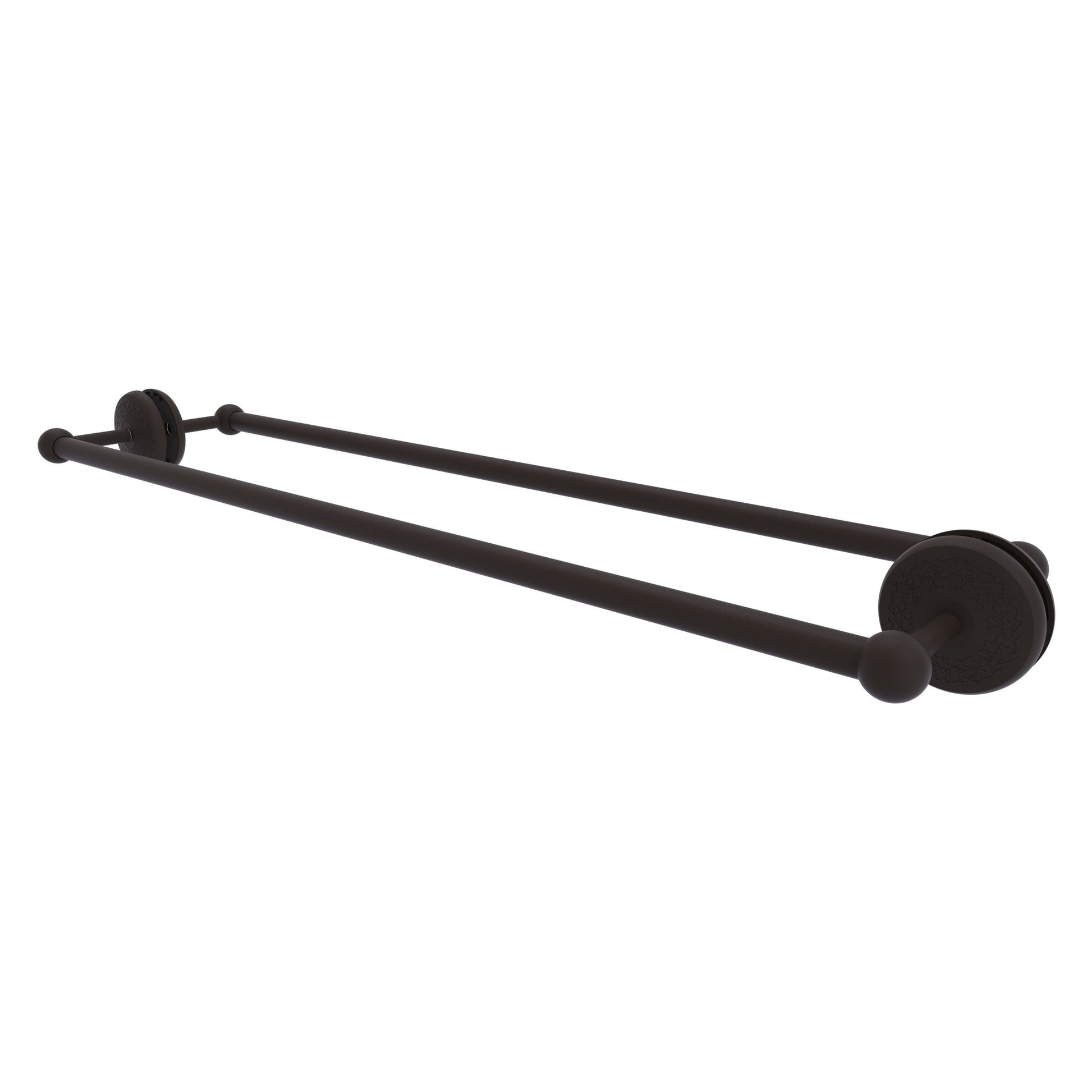 Allied Brass Monte Carlo MC-41-BB-30 33" x 7.8" Oil Rubbed Bronze Solid Brass Back-to-Back Shower Door Towel Bar