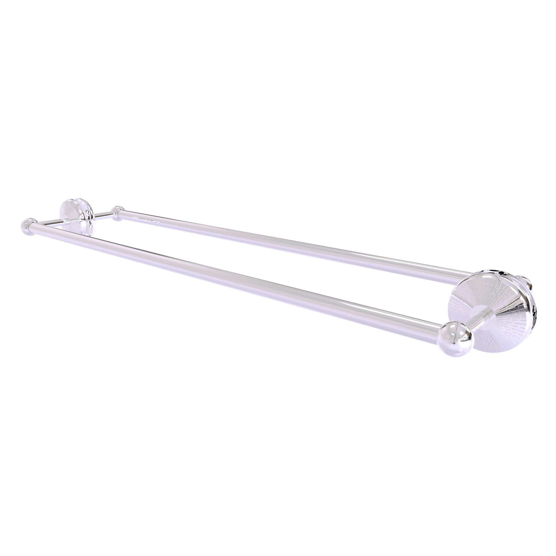 Allied Brass Monte Carlo MC-41-BB-30 33" x 7.8" Polished Chrome Solid Brass Back-to-Back Shower Door Towel Bar