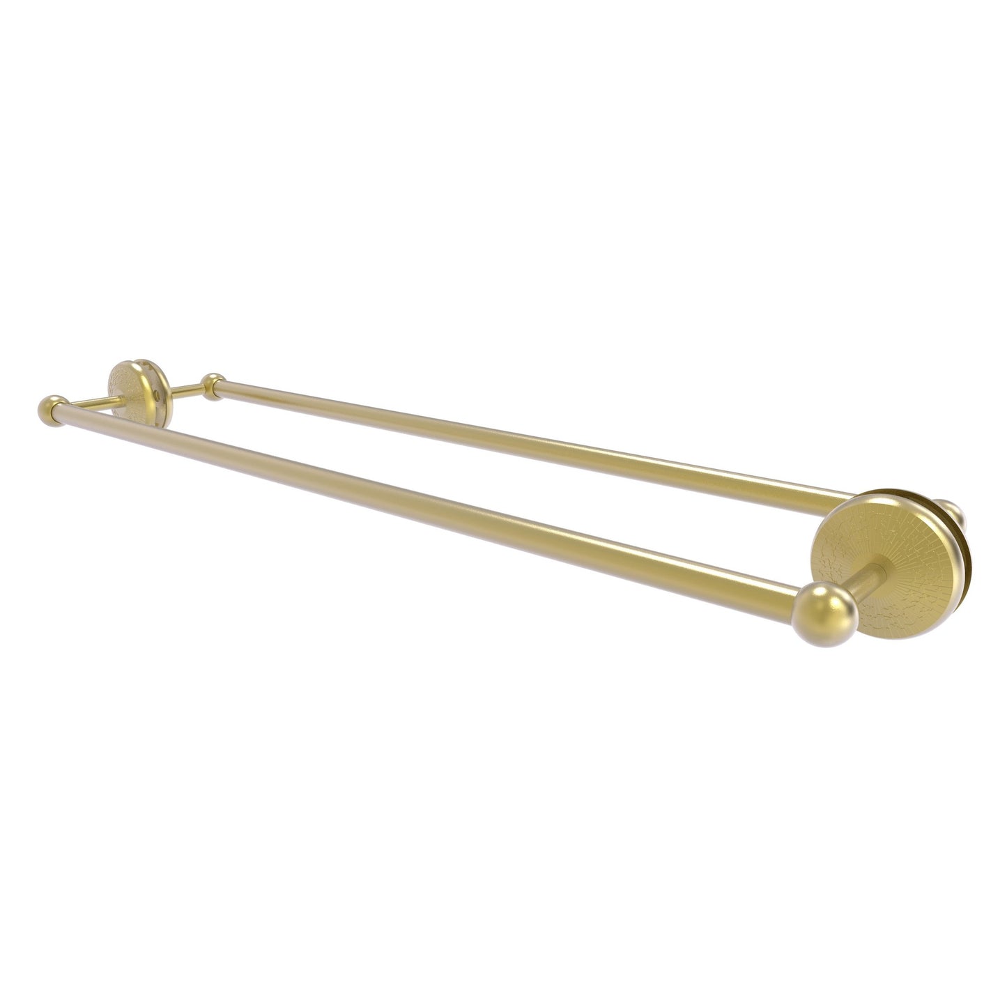 Allied Brass Monte Carlo MC-41-BB-30 33" x 7.8" Satin Brass Solid Brass Back-to-Back Shower Door Towel Bar