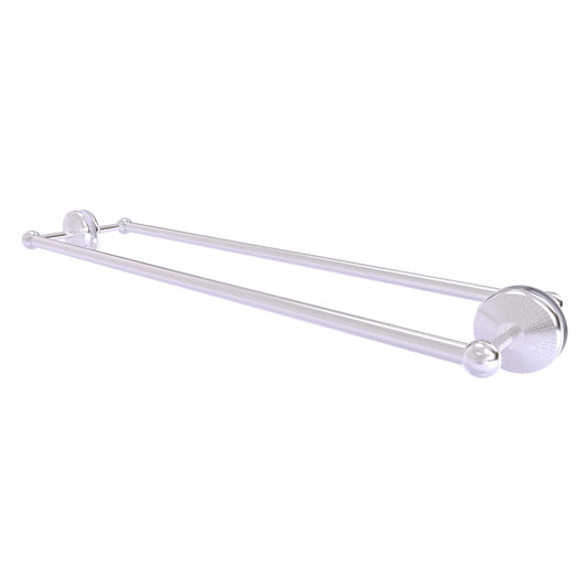 Allied Brass Monte Carlo MC-41-BB-30 33" x 7.8" Satin Chrome Solid Brass Back-to-Back Shower Door Towel Bar