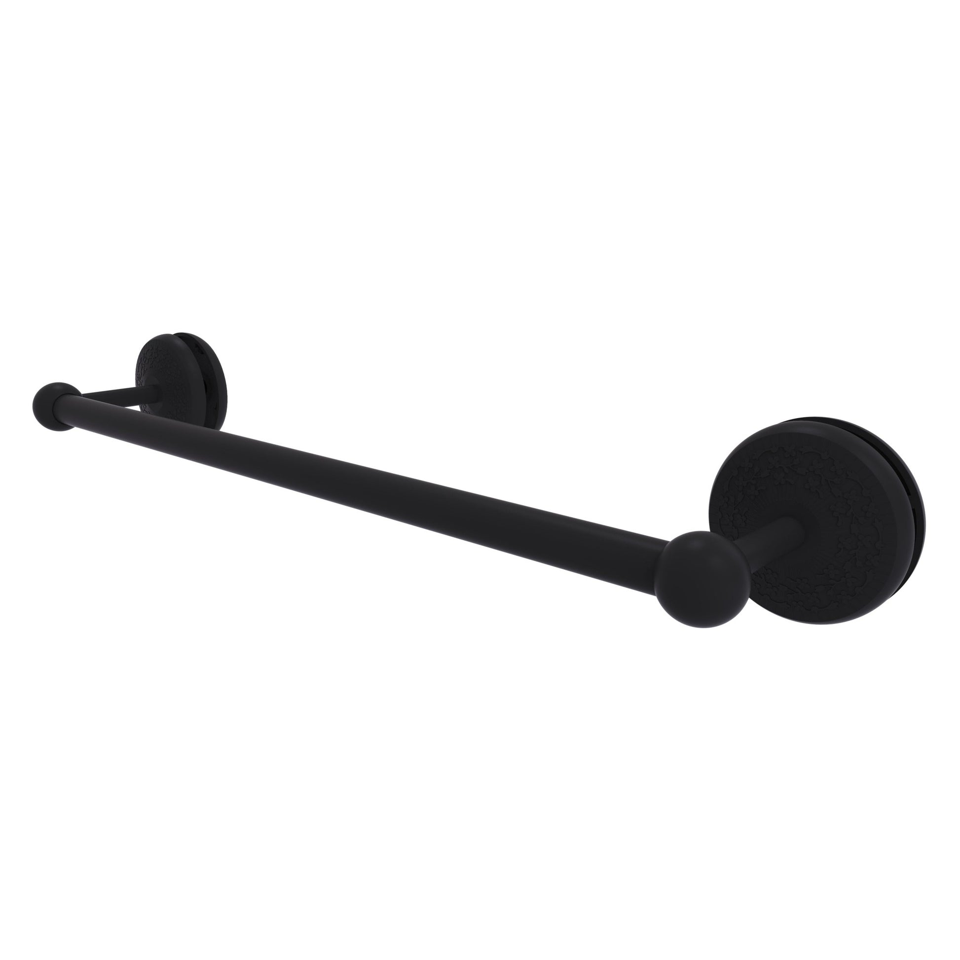 Allied Brass Monte Carlo MC-41-SM-18 21" x N/A" Matte Black Solid Brass Shower Door Towel Bar