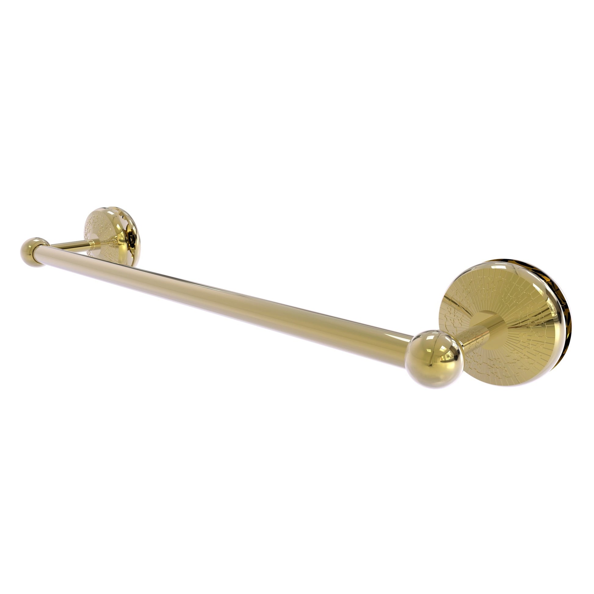 Allied Brass Monte Carlo MC-41-SM-18 21" x N/A" Unlacquered Brass Solid Brass Shower Door Towel Bar