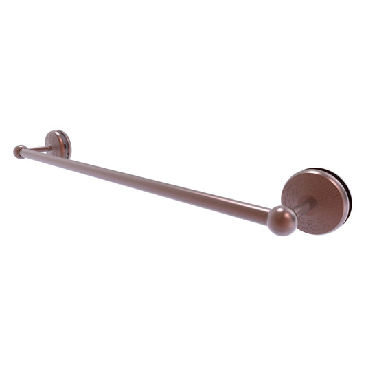 Allied Brass Monte Carlo MC-41-SM-24 27" x N/A" Antique Copper Solid Brass Shower Door Towel Bar