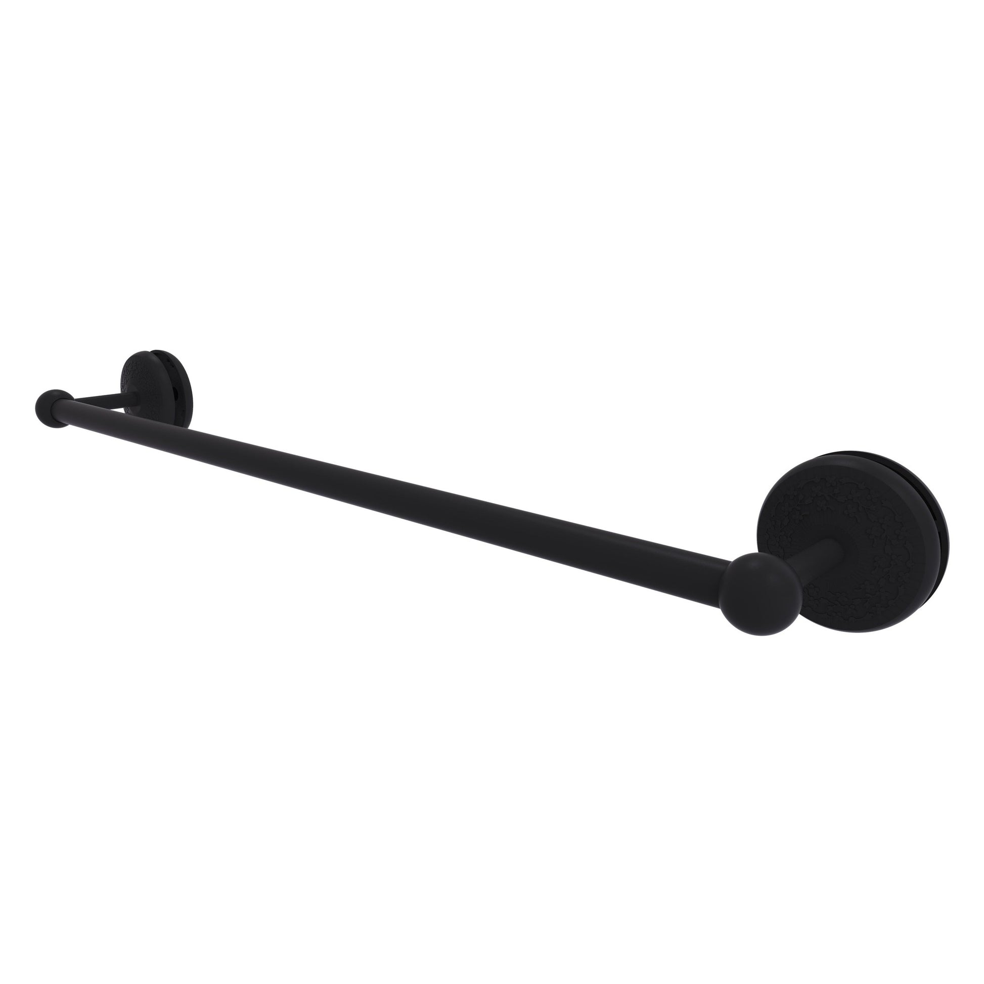 Allied Brass Monte Carlo MC-41-SM-24 27" x N/A" Matte Black Solid Brass Shower Door Towel Bar