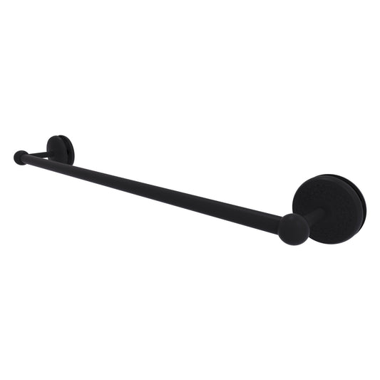 Allied Brass Monte Carlo MC-41-SM-24 27" x N/A" Matte Black Solid Brass Shower Door Towel Bar