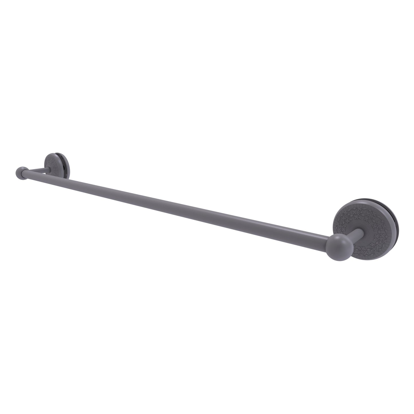 Allied Brass Monte Carlo MC-41-SM-30 33" x N/A" Matte Gray Solid Brass Shower Door Towel Bar