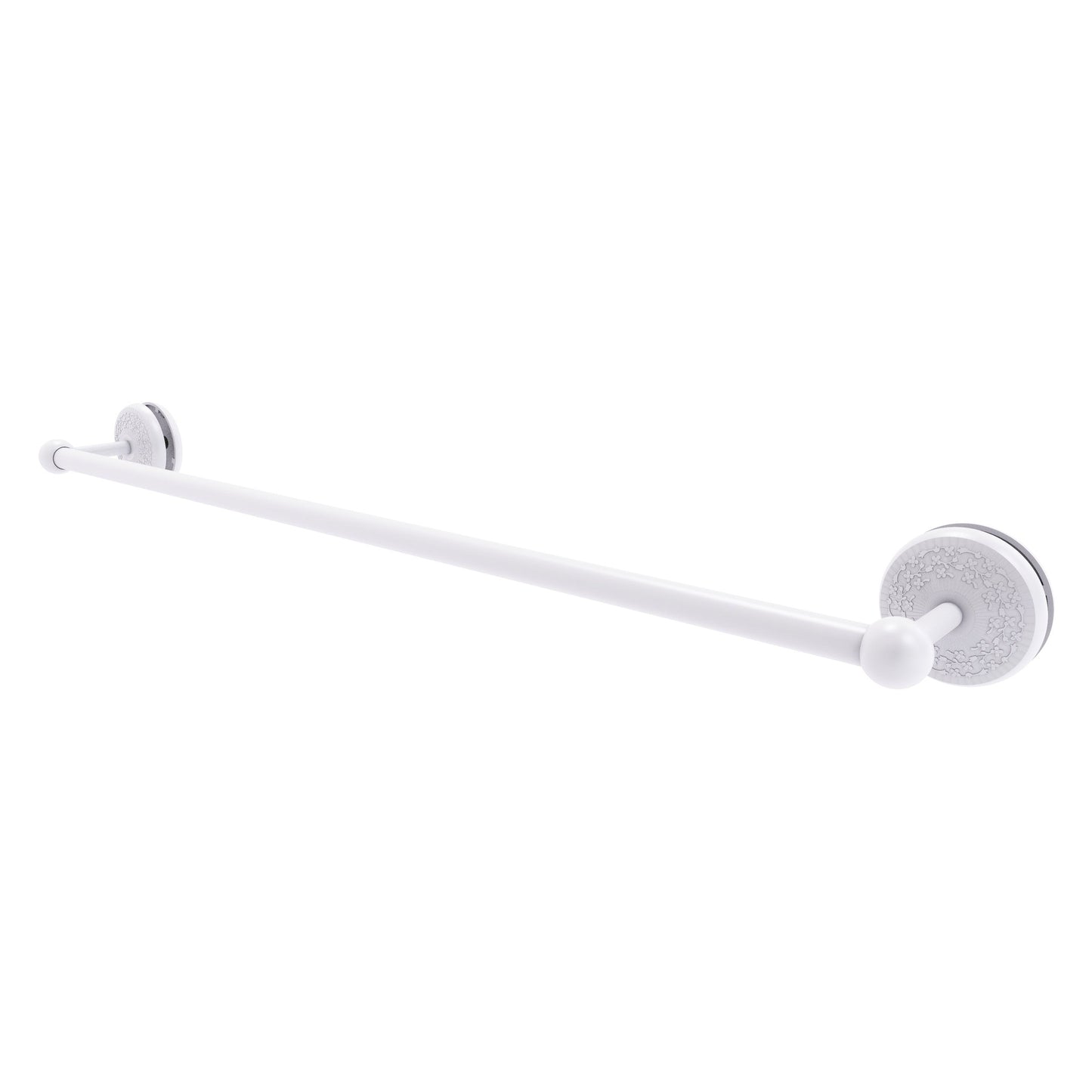 Allied Brass Monte Carlo MC-41-SM-30 33" x N/A" Matte White Solid Brass Shower Door Towel Bar