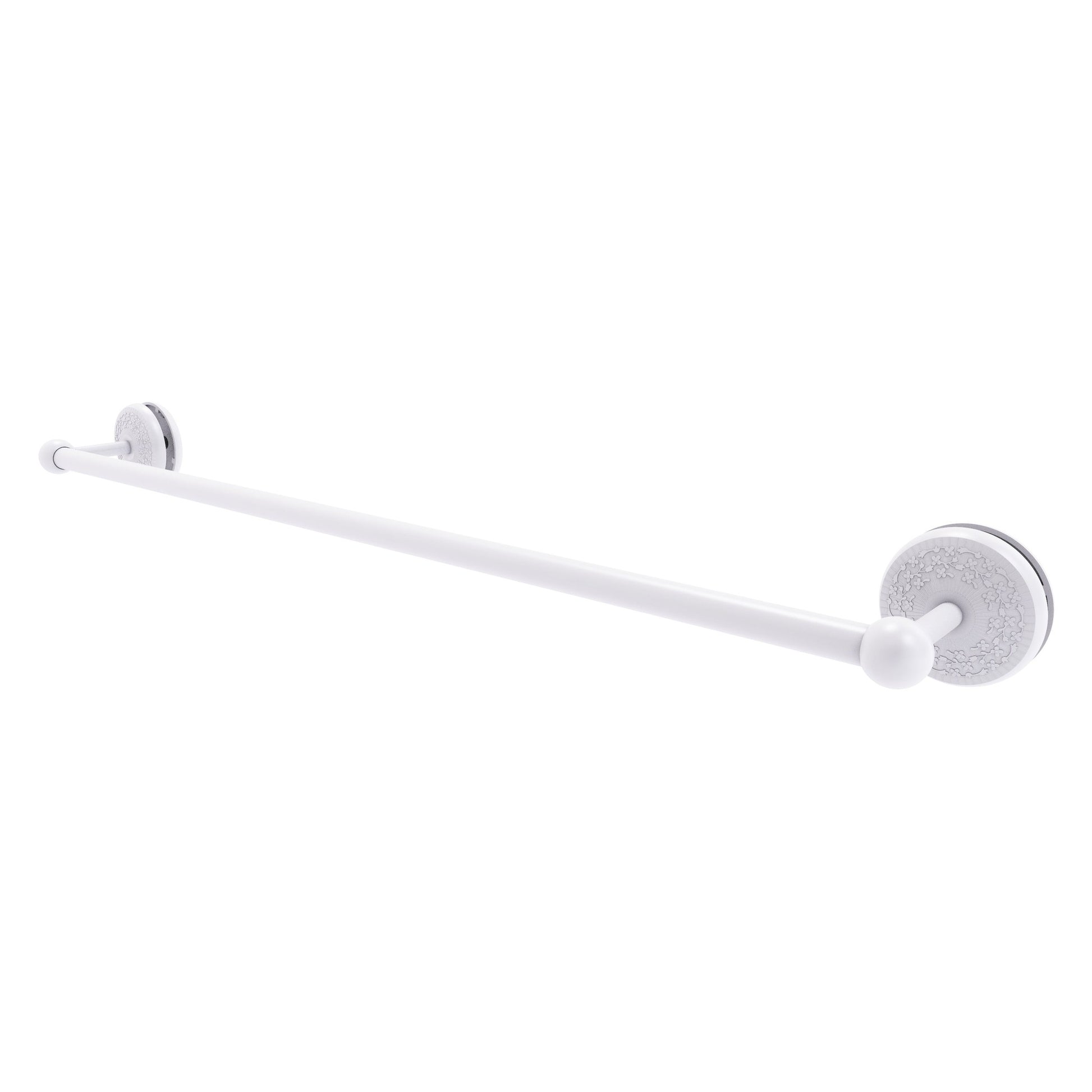 Allied Brass Monte Carlo MC-41-SM-30 33" x N/A" Matte White Solid Brass Shower Door Towel Bar