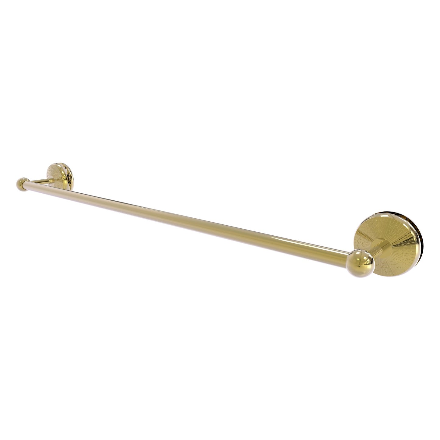 Allied Brass Monte Carlo MC-41-SM-30 33" x N/A" Unlacquered Brass Solid Brass Shower Door Towel Bar